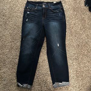 Time and True mid-rise Jeans dark indigo size 10 used